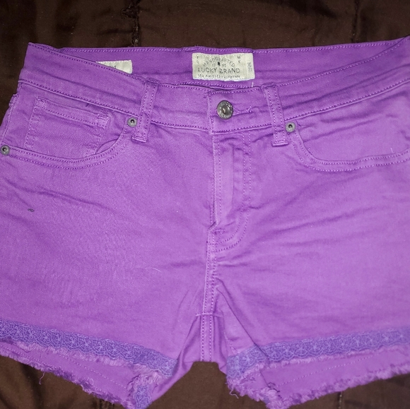 Lucky Brand Pants - Lucky Brand Malibu Purple Shorts